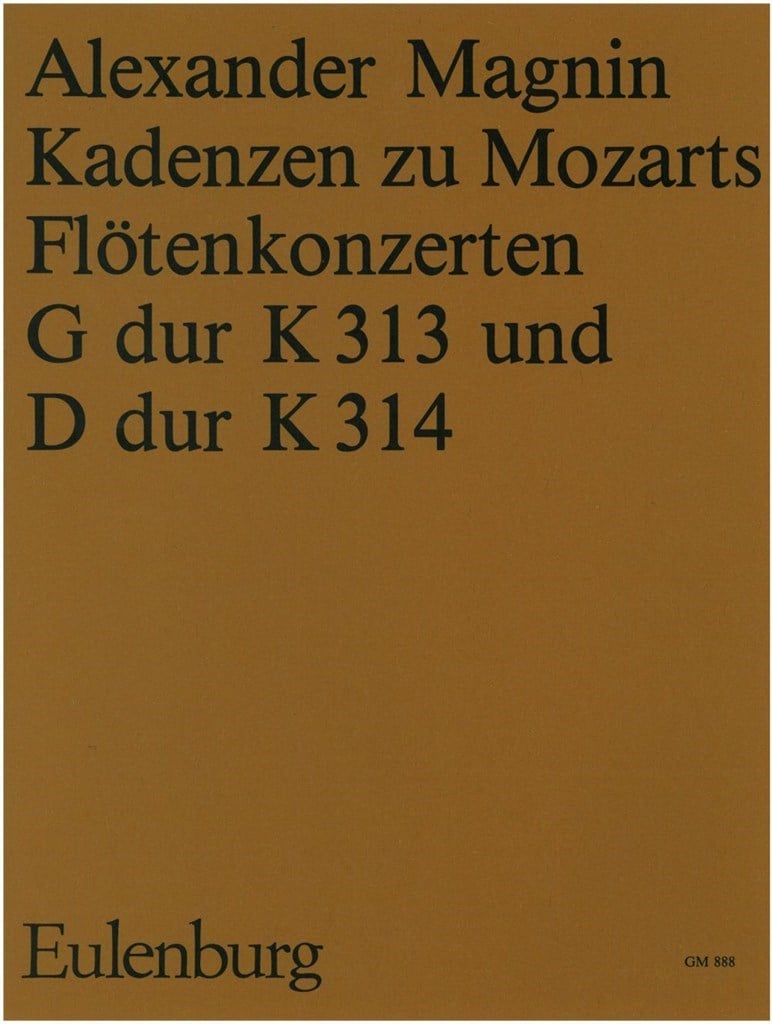 Kadenzen Zu Mozarts Flötenkonzerten